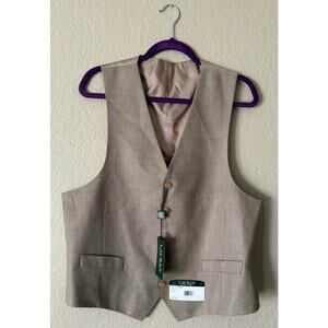 Lauren Ralph Lauren Suit Vest New Tan Hitchcock